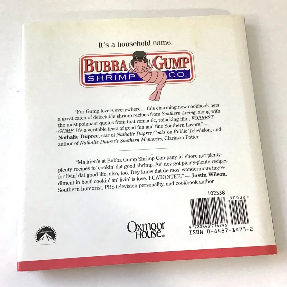 The Bubba Gump Shrimp Co Cookbook Recipes & Reflections Forrest Gump Hardcover